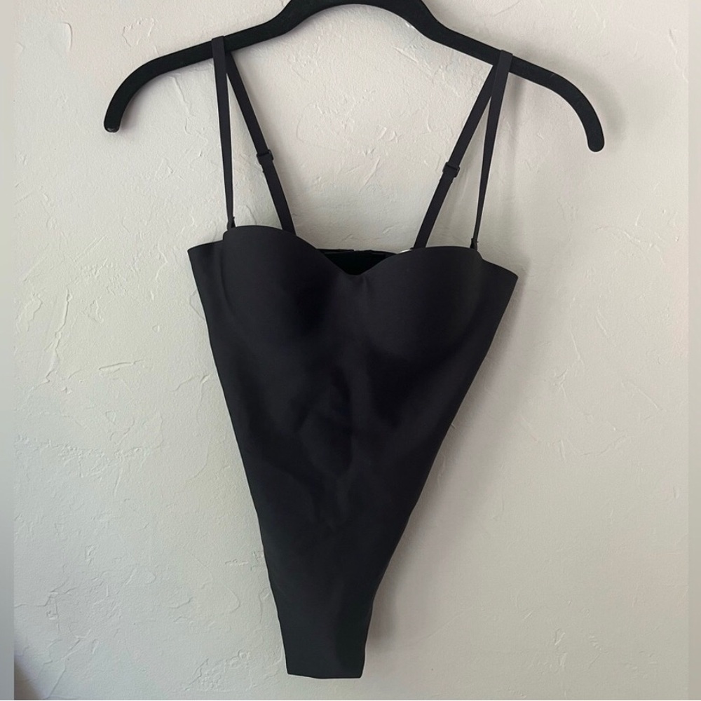 🖤✨NWT SKIMS Body Molded Underwire Thong Bodysuit Onyx Black Size Large🖤 - Picture 5 of 7
